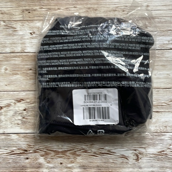 🆕 Old Navy Women’s Matte Longline Swim Top Black M 8-10 - Picture 9 of 12